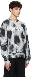 Marni Gray Scribble Logo Organic Sweatshirt