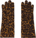Gianvito Rossi Brown Suede Gloves