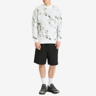 Uniform Experiment Men's Marble Jacquard Knit Sweater in White