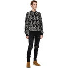 AMIRI Black and White Grateful Dead Skeleton Sweater