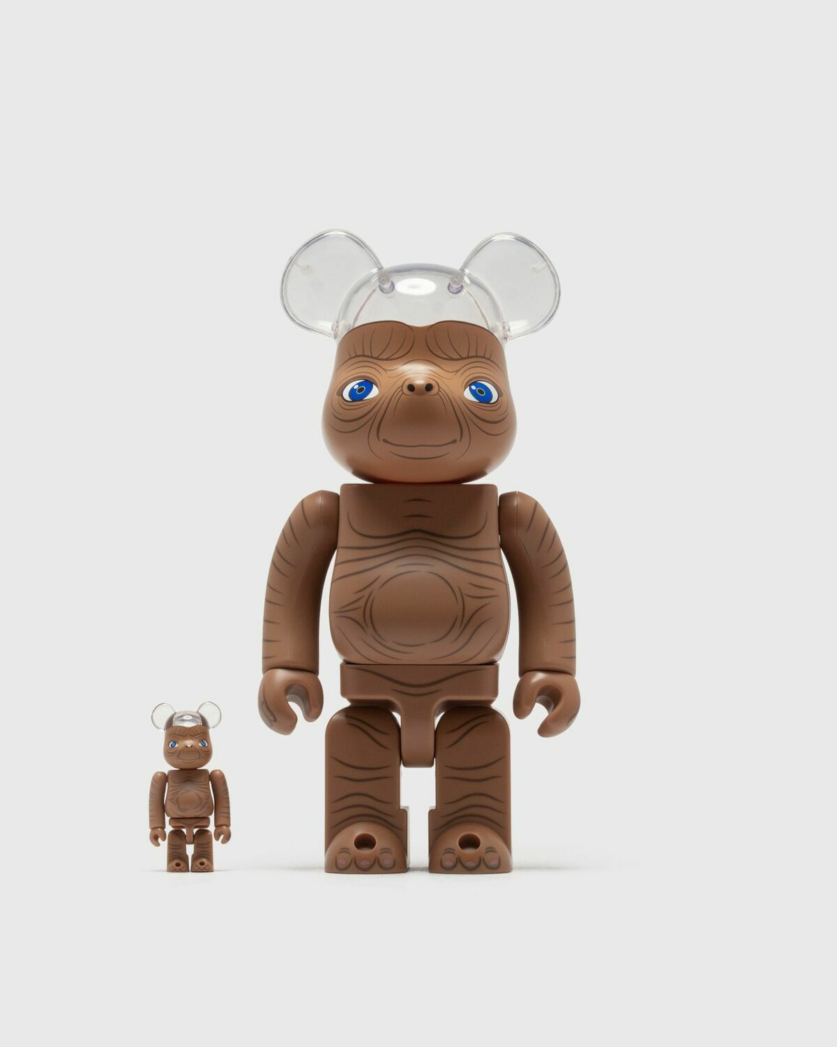 MEDICOM BEARBRICK 100% 400% E.T. Brown Mens Collectibles & Toy