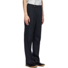 King and Tuckfield Navy Pleat Trousers