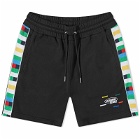 Missoni Men's Sport Sweat Shorts in Black And Multicolour Heritage