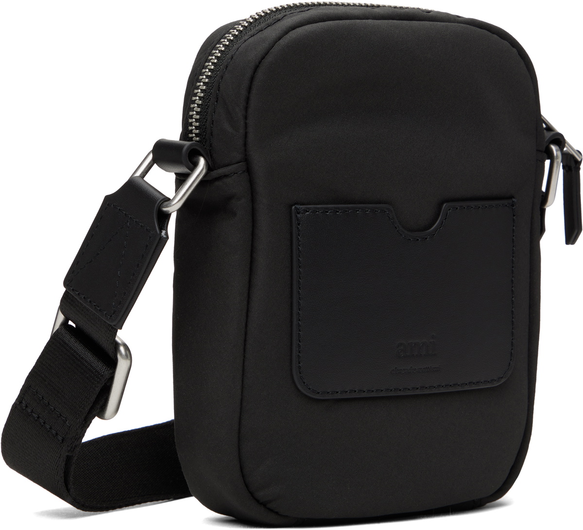 AMI Paris Black Small Ami de Coeur Bag