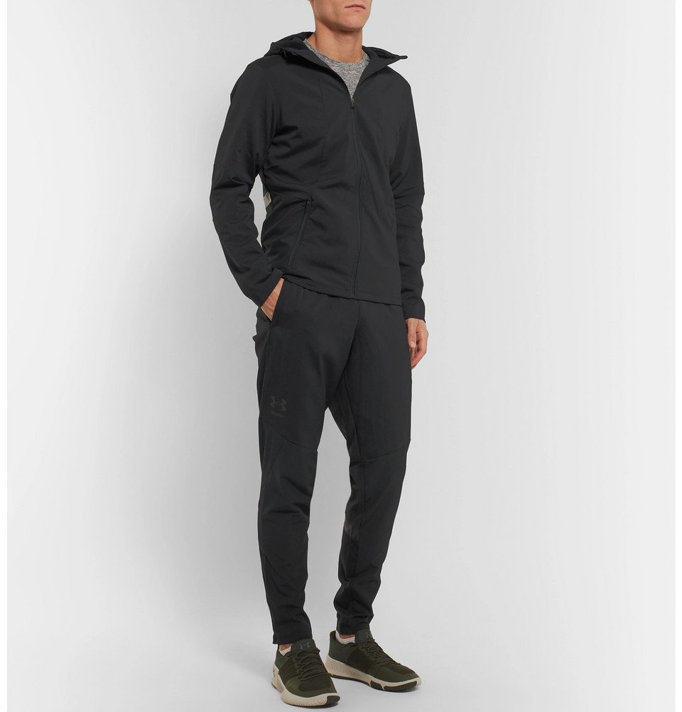 Meandro Asombro ladrar Under Armour - Storm Cyclone Slim-Fit Stretch-Shell Hooded Jacket - Men -  Black Under Armour