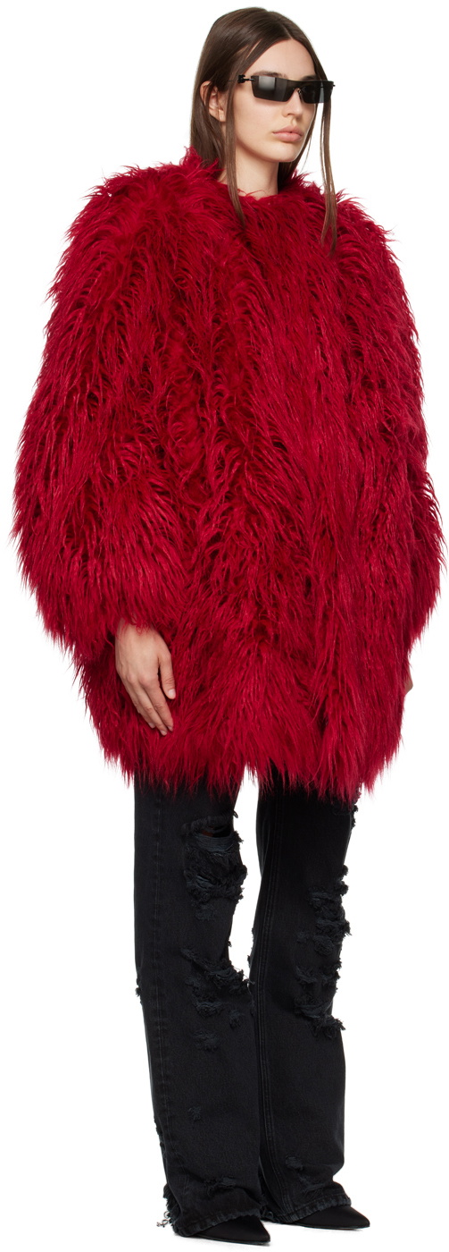 Dolce & Gabbana Red Padded Coat