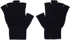 Isabel Marant Navy Blaise Fingerless Gloves