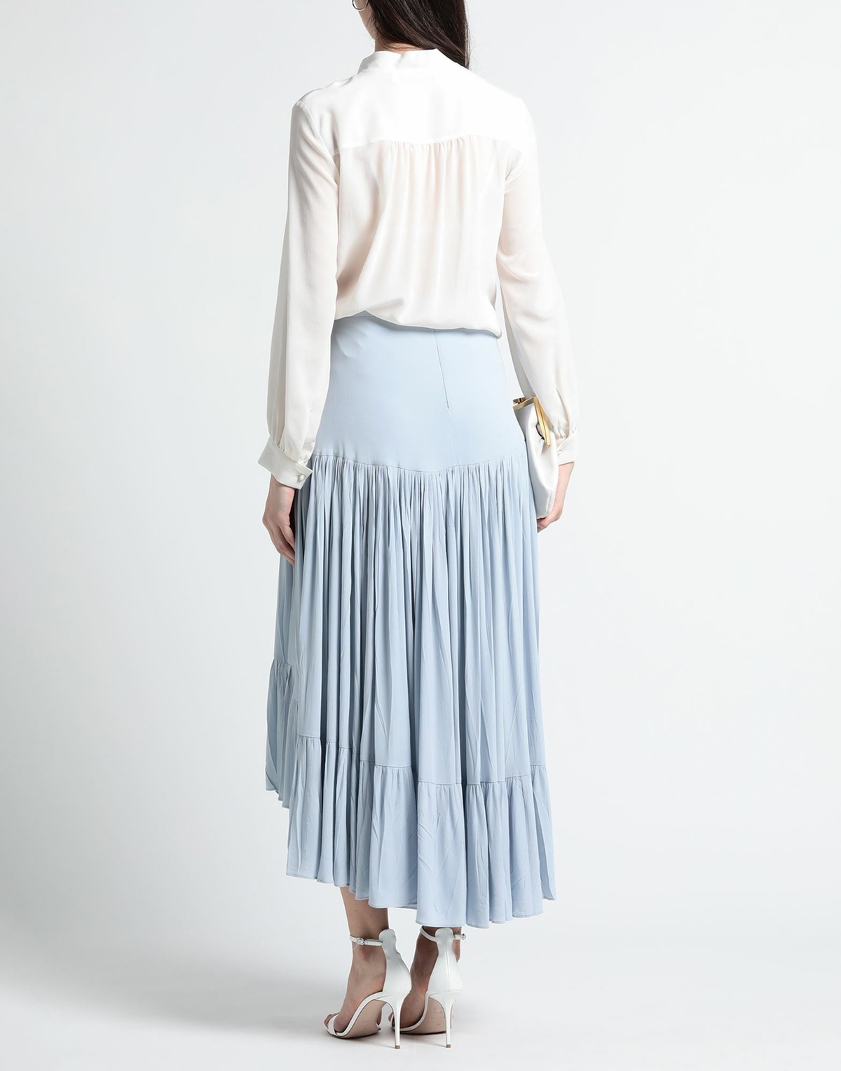 Jucca Womens Midi skirt Sky in Blue