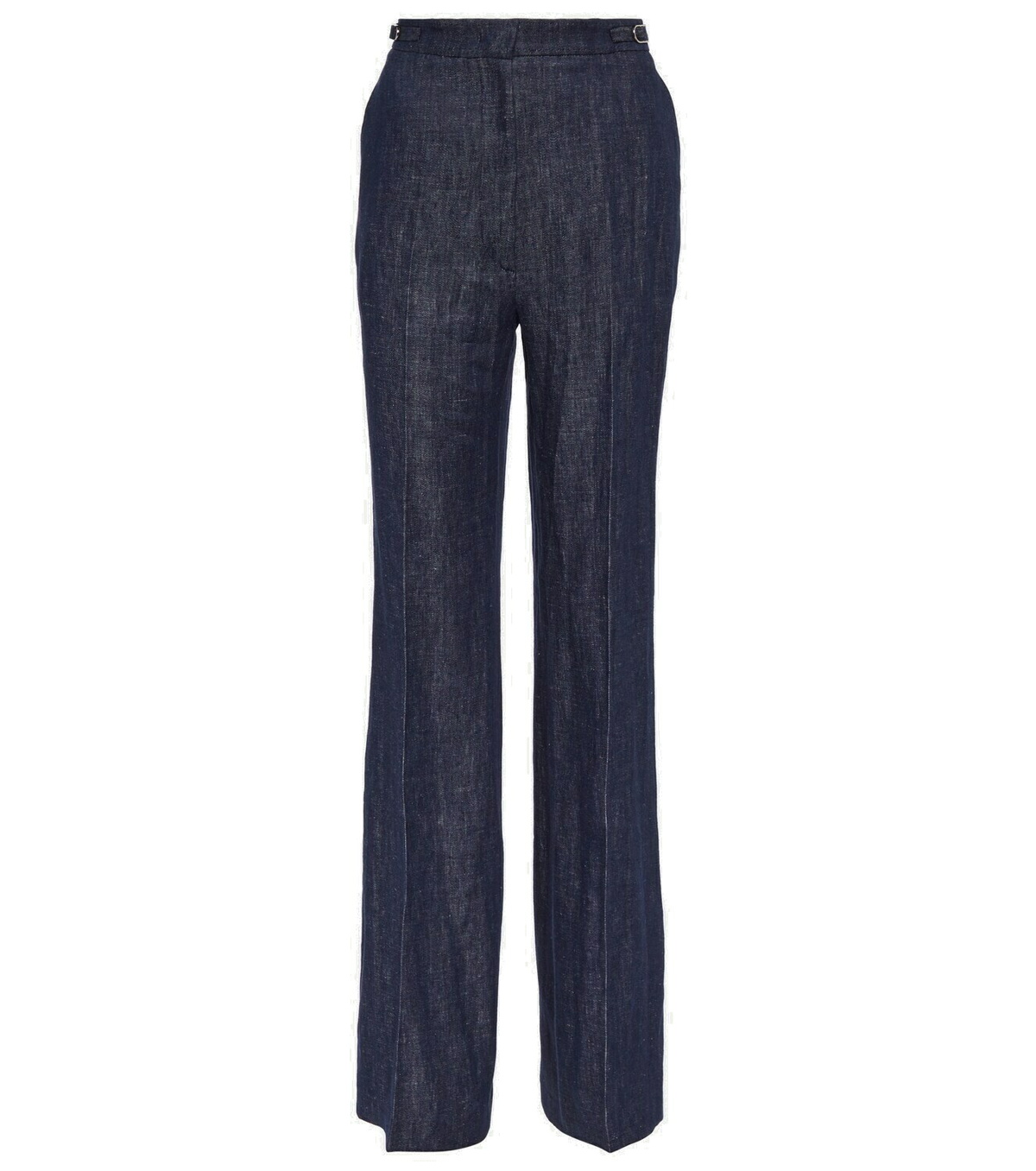 Gabriela Hearst Tailored linen denim wide-leg pants Gabriela Hearst