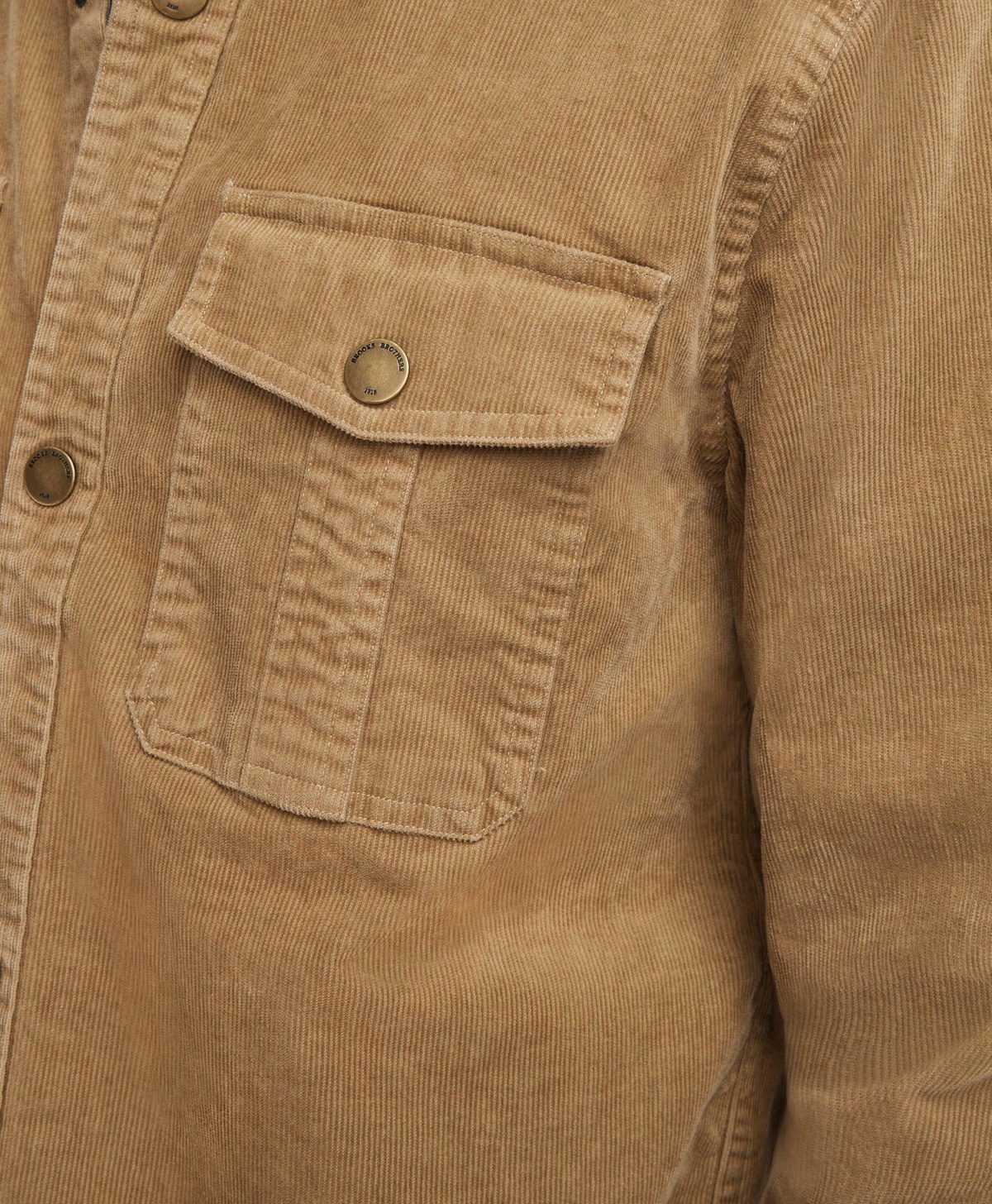 Brooks Brothers Camo Corduroy Button-Up Shirt Jacket