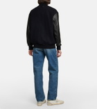 Golden Goose - Leather-trimmed bomber jacket