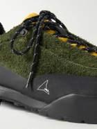 ROA - Cingino Leather and Rubber-Trimmed Microfibre Hiking Sneakers - Green