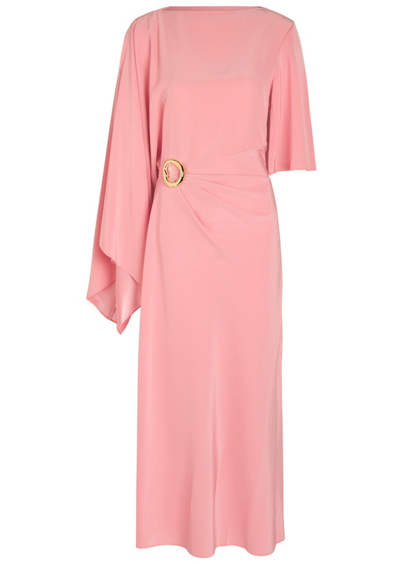 Photo: Joseph Joya Draped Satin-twill Maxi Dress Light Pink
