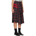 UNDERCOVER Red & Green UP2F1603 Midi Skirt
