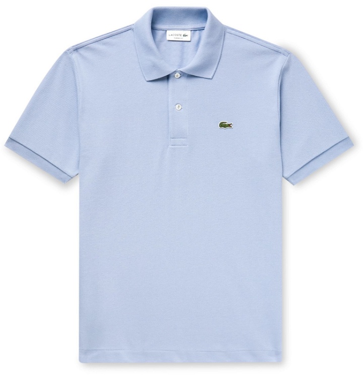 Photo: Lacoste - Cotton-Piqué Polo Shirt - Blue