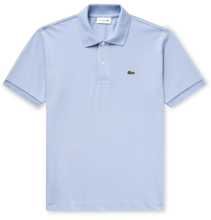 Photo: Lacoste - Cotton-Piqué Polo Shirt - Blue