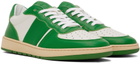 COLLEGIUM Green & White Pillar Destroyer Low Sneakers