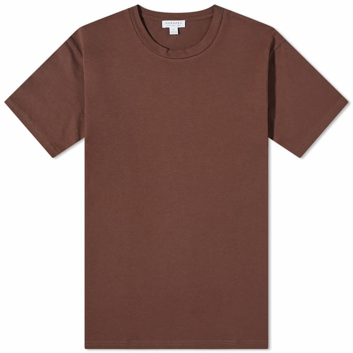 Photo: Sunspel Men's Organic Riviera T-Shirt in Cocoa