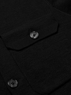 Orlebar Brown - Brigg Merino Wool Overshirt - Black