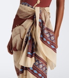 Johanna Ortiz Printed cotton beach cover-up