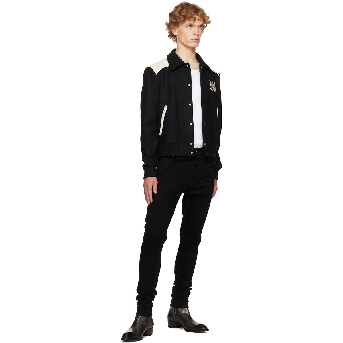 AMIRI Black & Off-White MA Band Jacket