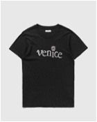 Erl Unisex Venice Tshirt Knit Black - Mens - Shortsleeves