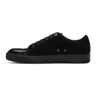 Lanvin Black Croc DBB1 Sneakers