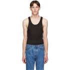 Calvin Klein Underwear Three-Pack Black Ribbed Tank Top