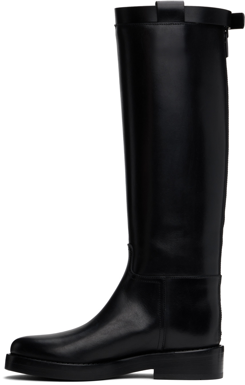 Ann Demeulemeester Black Stan Riding Tall Boots