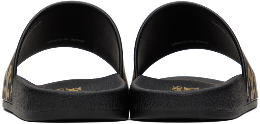 Versace Jeans Couture Black Logo Couture Slides Versace