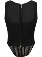 MIAOU - Campbell Stretch Mesh Corset Top