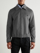 Incotex - Incotex Montedoro Brushed Wool-Blend Bomber Jacket - Gray