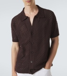 Frescobol Carioca Pinto crochet cotton shirt