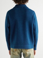 The Elder Statesman - Cashmere Zip-Up Sweater - Blue