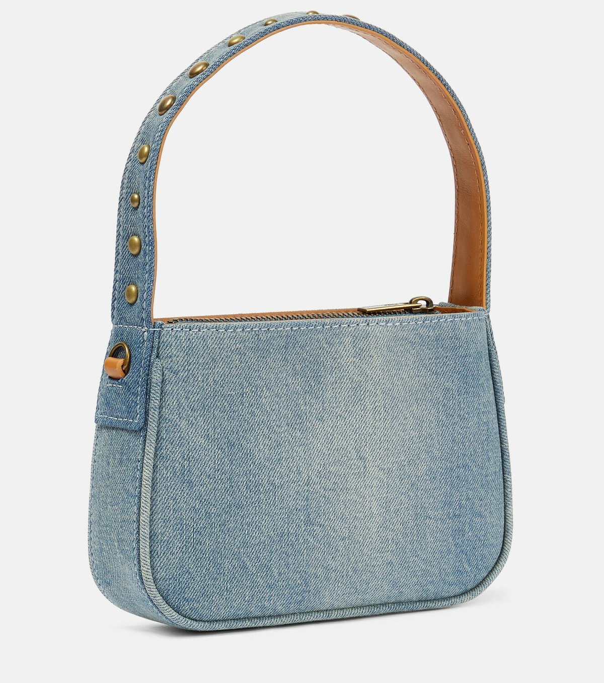 Blumarine - Embellished denim shoulder bag