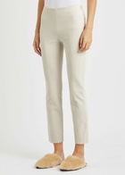 Vince Slim-leg Stretch-jersey Trousers Off White