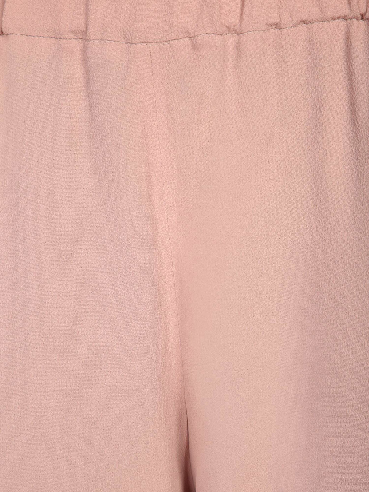 Incotex Crepe Elastic Pants In Pink