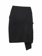 RABANNE Light Jersey Draped Mini Skirt