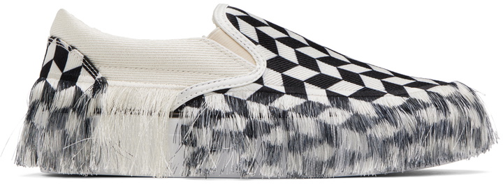 Photo: Doublet White Fringe Sneakers