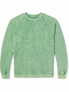 Les Tien - Garment-Dyed Cotton-Jersey Sweatshirt - Green