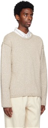 mfpen Beige Crewneck Sweater