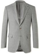 CANALI - Linen and Wool-Blend Suit Jacket - Gray - IT 46