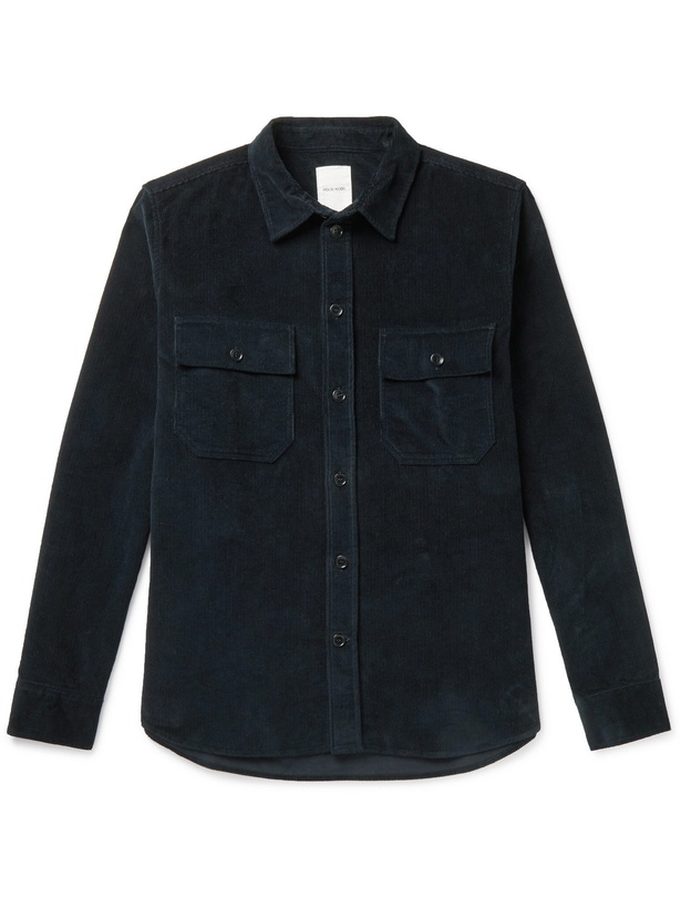 Photo: Wood Wood - Andrew Cotton-Corduroy Shirt - Blue