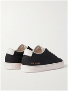COMMON PROJECTS - Original Achilles Leather-Trimmed Nubuck Sneakers - Blue