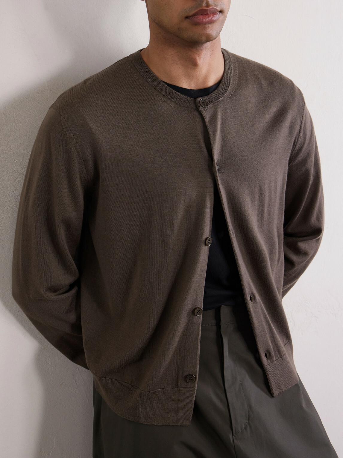 Amomento - Wool Cardigan - Brown