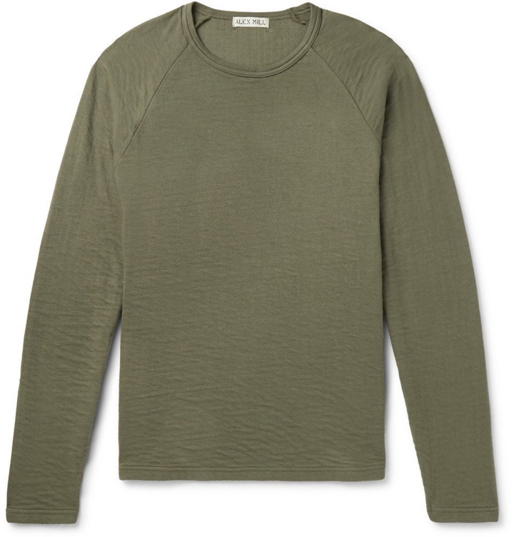 Photo: Alex Mill - Double-Faced Cotton T-Shirt - Army green