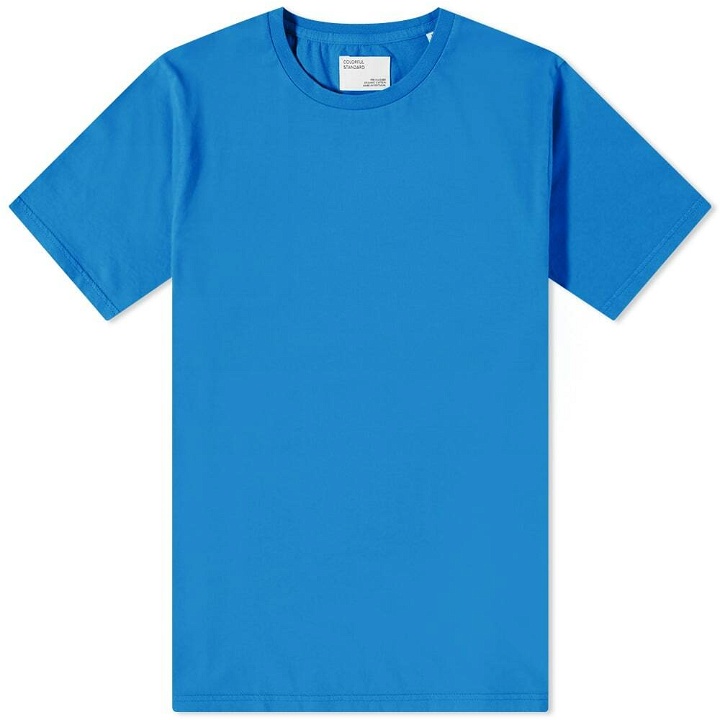Photo: Colorful Standard Men's Classic Organic T-Shirt in Pacific Blue