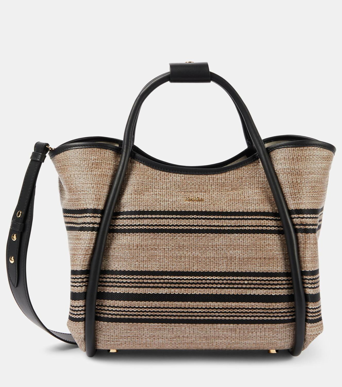 ショルダーバッグ・ポシェット MAX MARA Marine Stripe Tote Bag Max Mara Marine Medium striped tote bag Max Mara