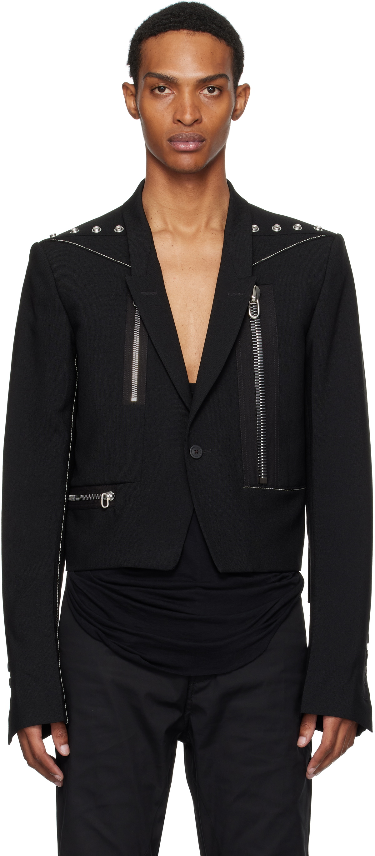 Rick Owens Black Concordians Alice Blazer Rick Owens