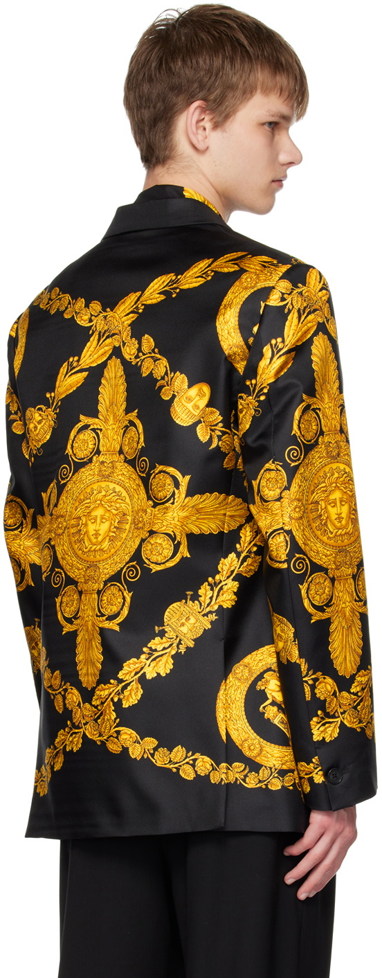 Versace Black Maschera Baroque Blazer Versace